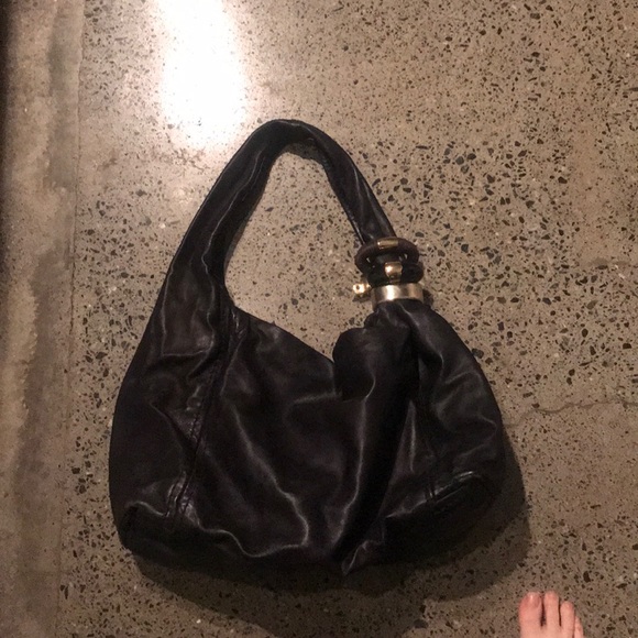 Jimmy Choo Handbags - Jimmy Choo black leather hobo bag
